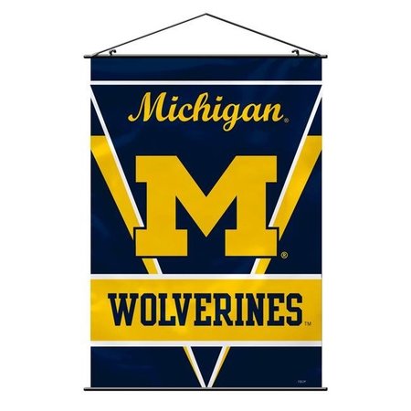 FREMONT DIE CONSUMER PRODUCTS INC Fremont Die 2324554740 28 x 40 in. Polyester Michigan Wolverines Wall Banner 2324554740